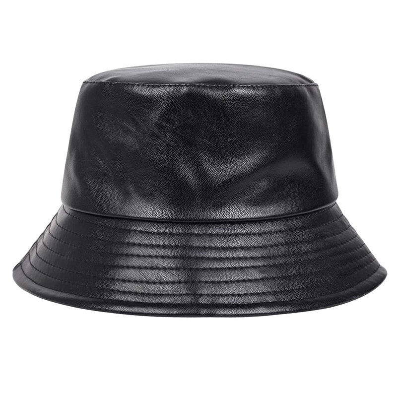 StreetVogue PU Bucket Hat - Back