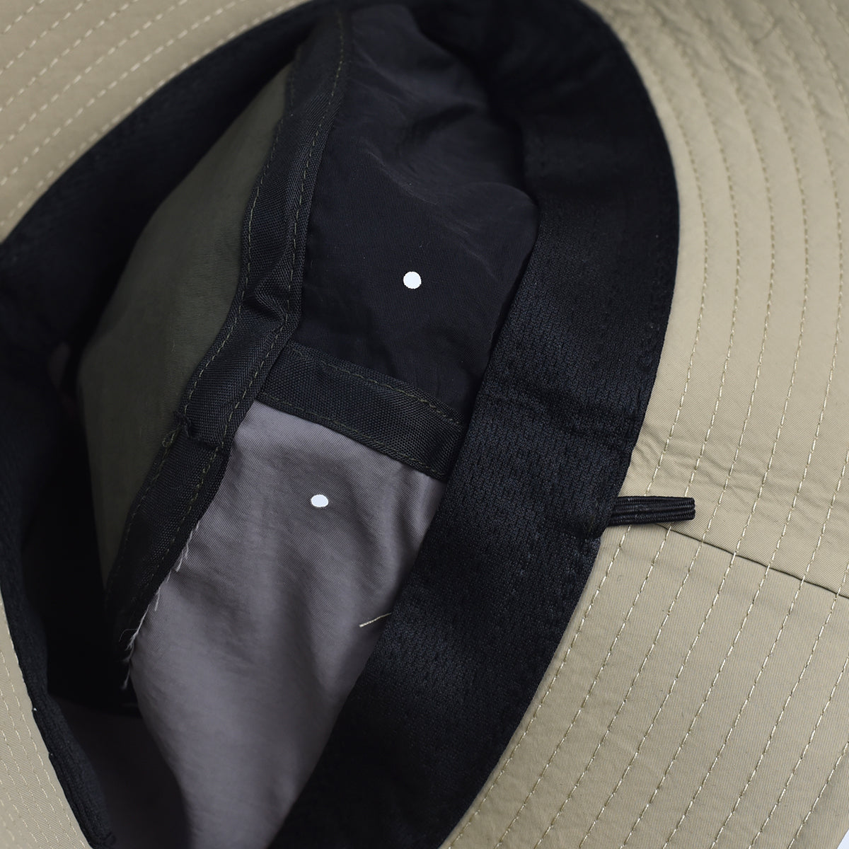 Sunscape Quartet Bucket Hat close stiching view