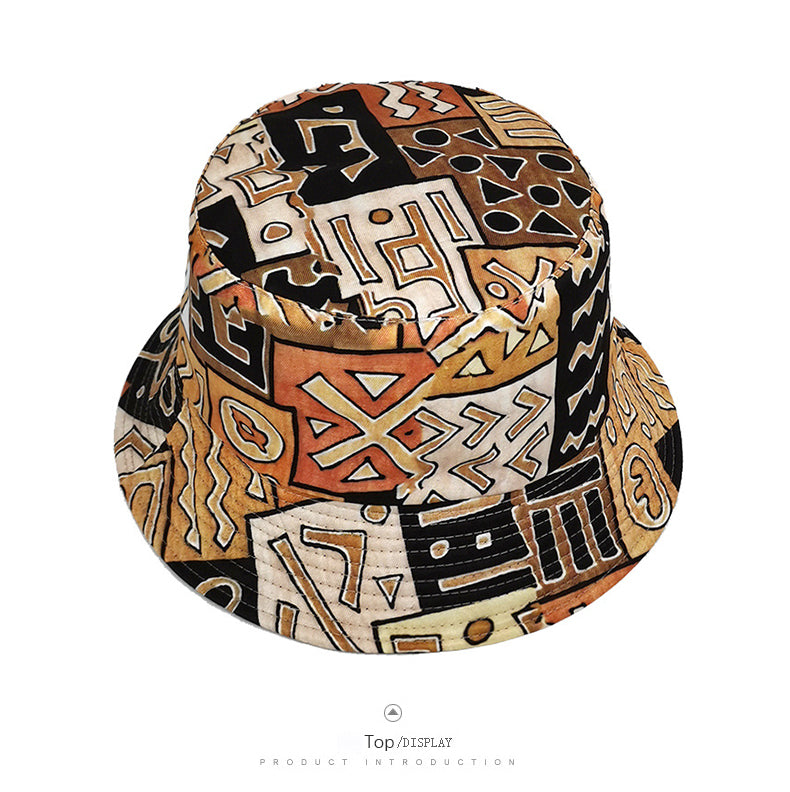 Tribal Tapestry Bucket Hats Top Display
