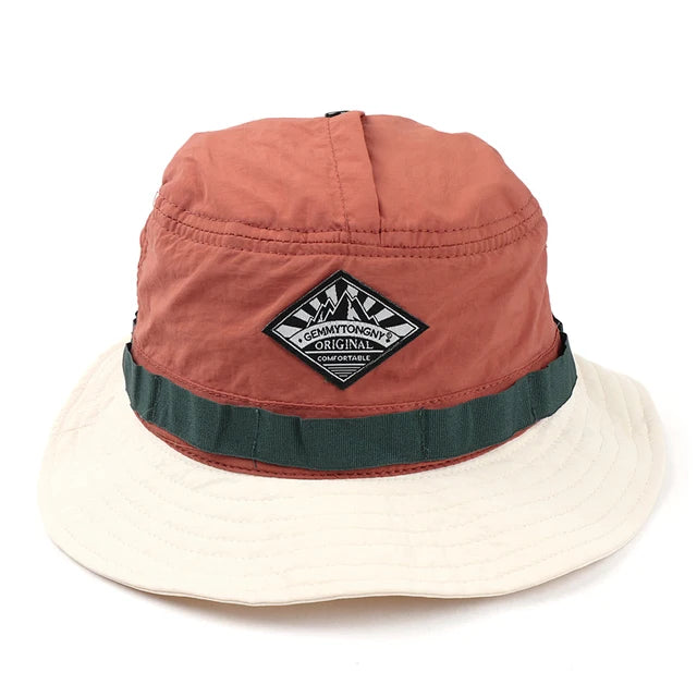 Two-Tone Portable Adventure Bucket Hat - Red