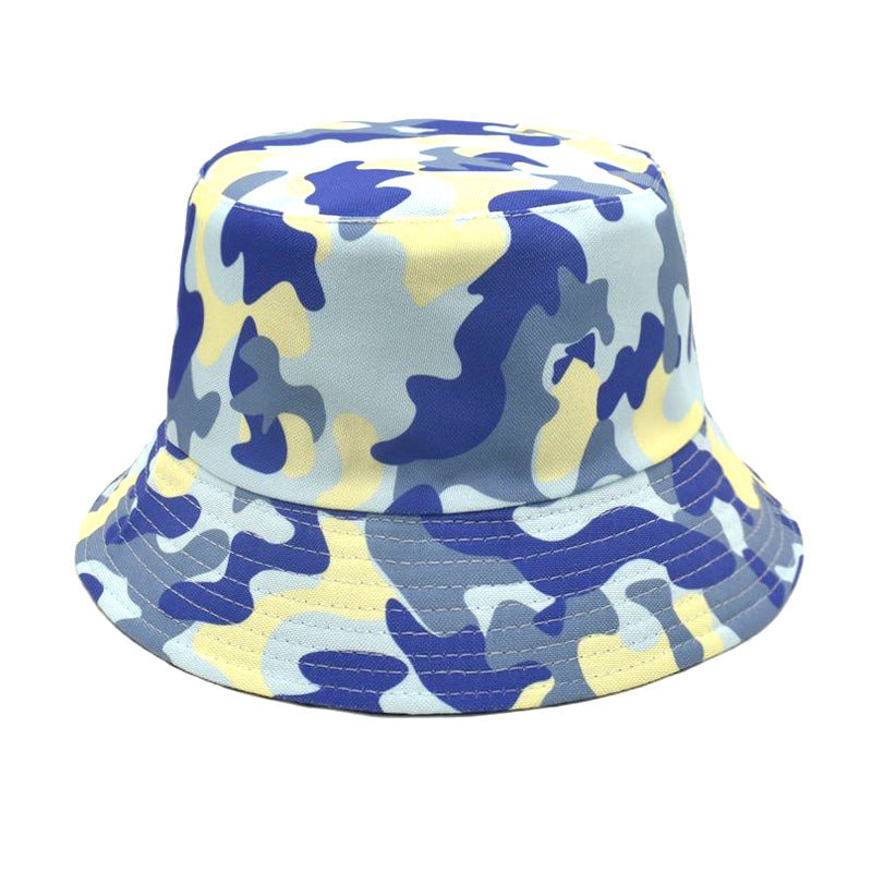 Urban Camo Bucket Hat - Navy Blue + Khaki