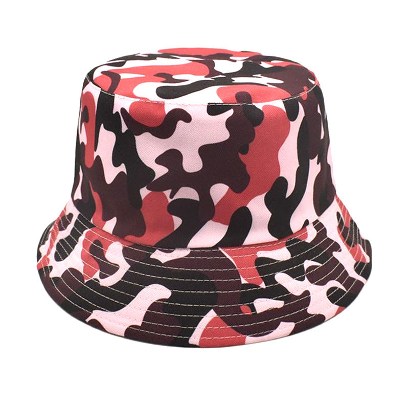 Urban Camo Bucket Hat - Red