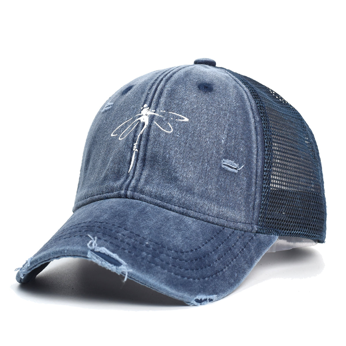 Vintage Dragonfly Trucker Hat - BLUE