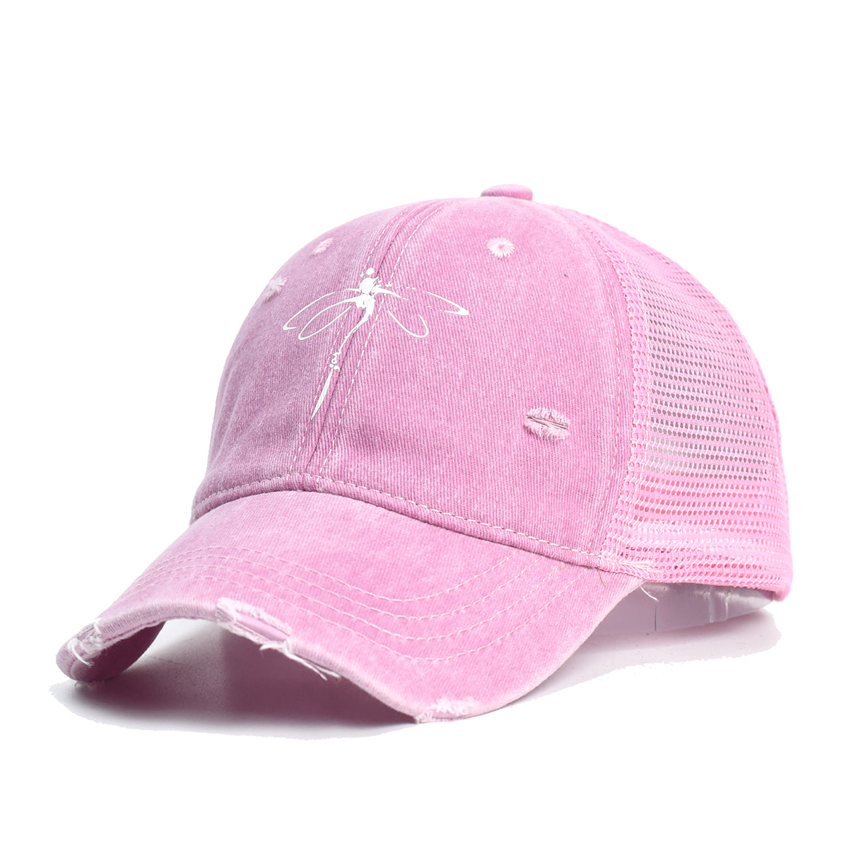Vintage Dragonfly Trucker Hat - Pink