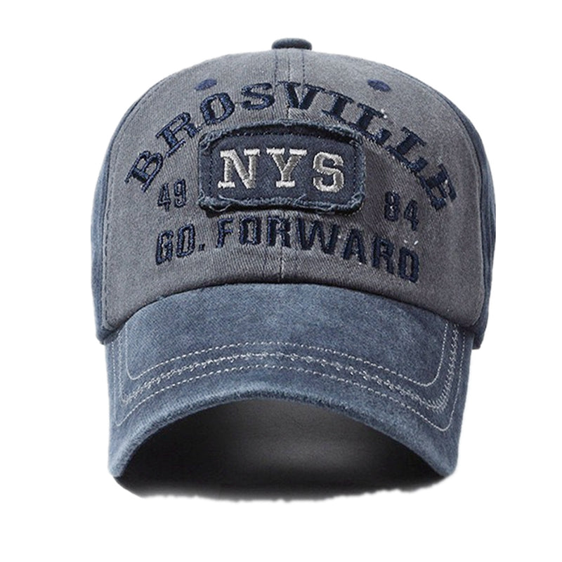 Vintage Style Embroidered Baseball Cap - Front
