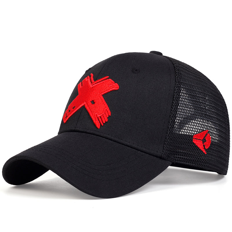 X-Factor Embroidered Trucker Hat - Red