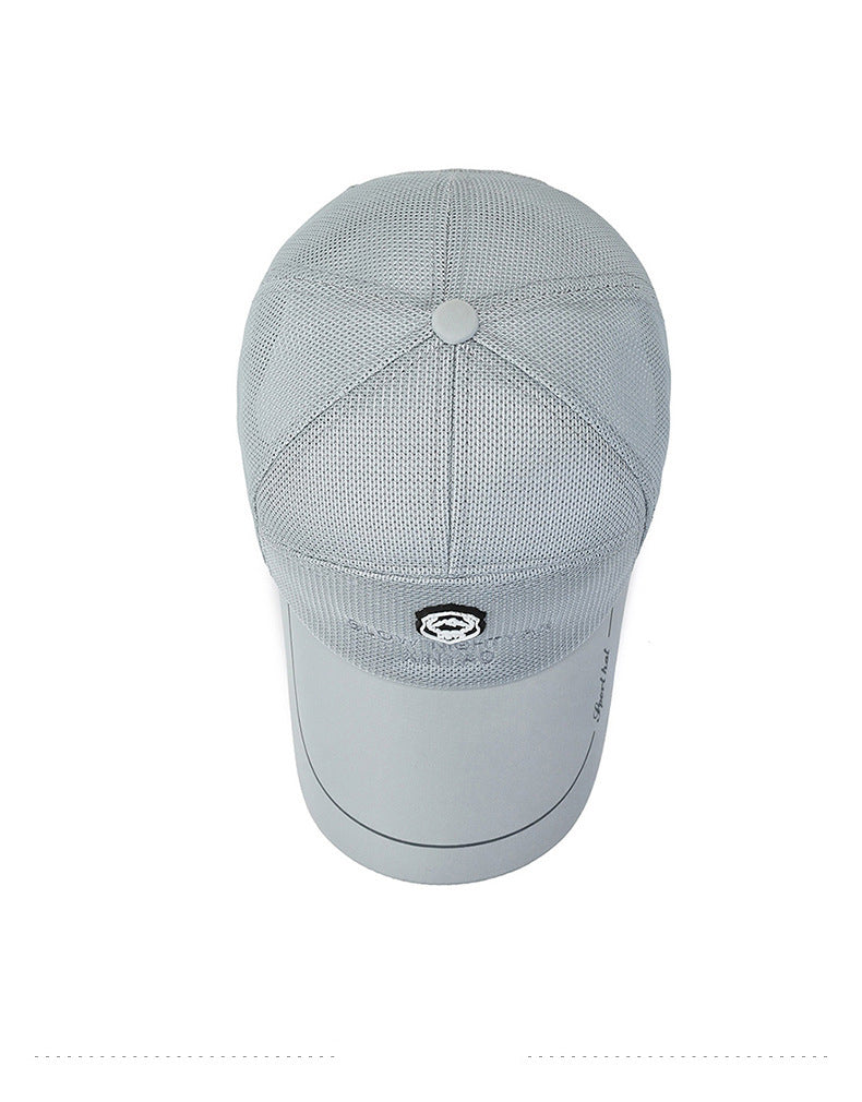 7 Panel Long Visor Mesh Baseball Cap – Upper view