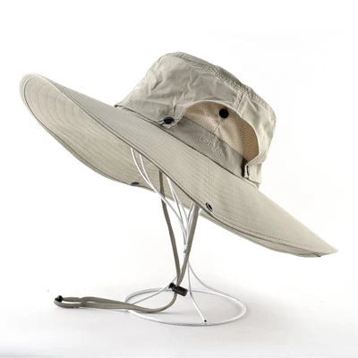 Adventure Breeze Wide-Brim Sun Hat - Beige