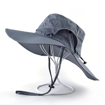 Adventure Breeze Wide-Brim Sun Hat - Gray