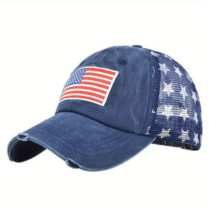 American Pride Trucker Hat - Blue