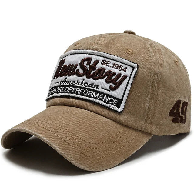 American Pride Vintage Baseball Cap – Brown 