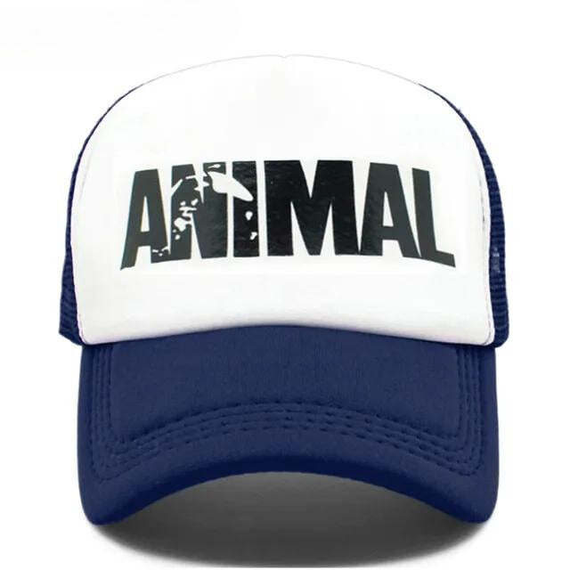 Animal' Mesh Trucker Hat - Blue White