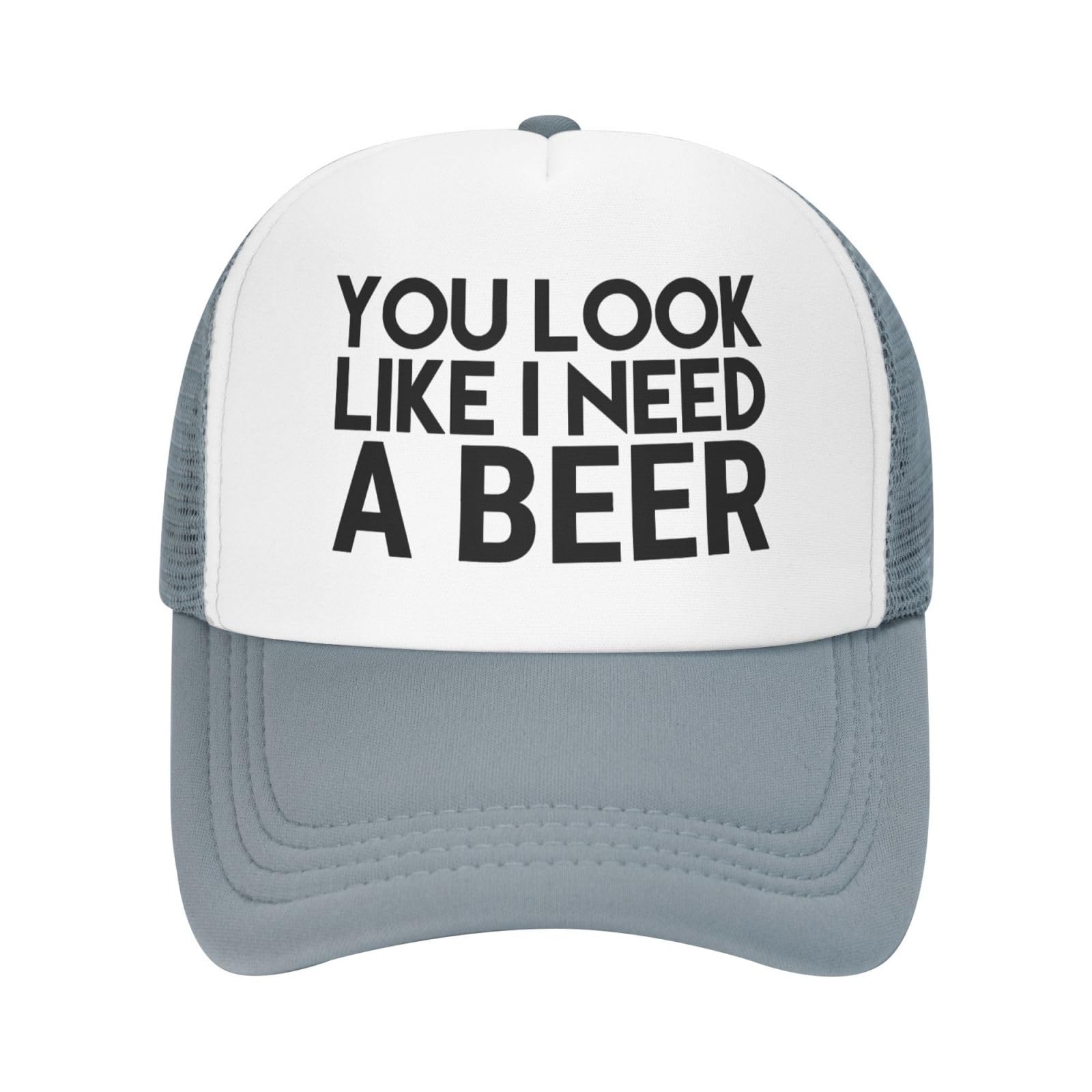 Beer Breaker Trucker Hat - Gray 