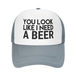 Beer Breaker Trucker Hat - Gray 