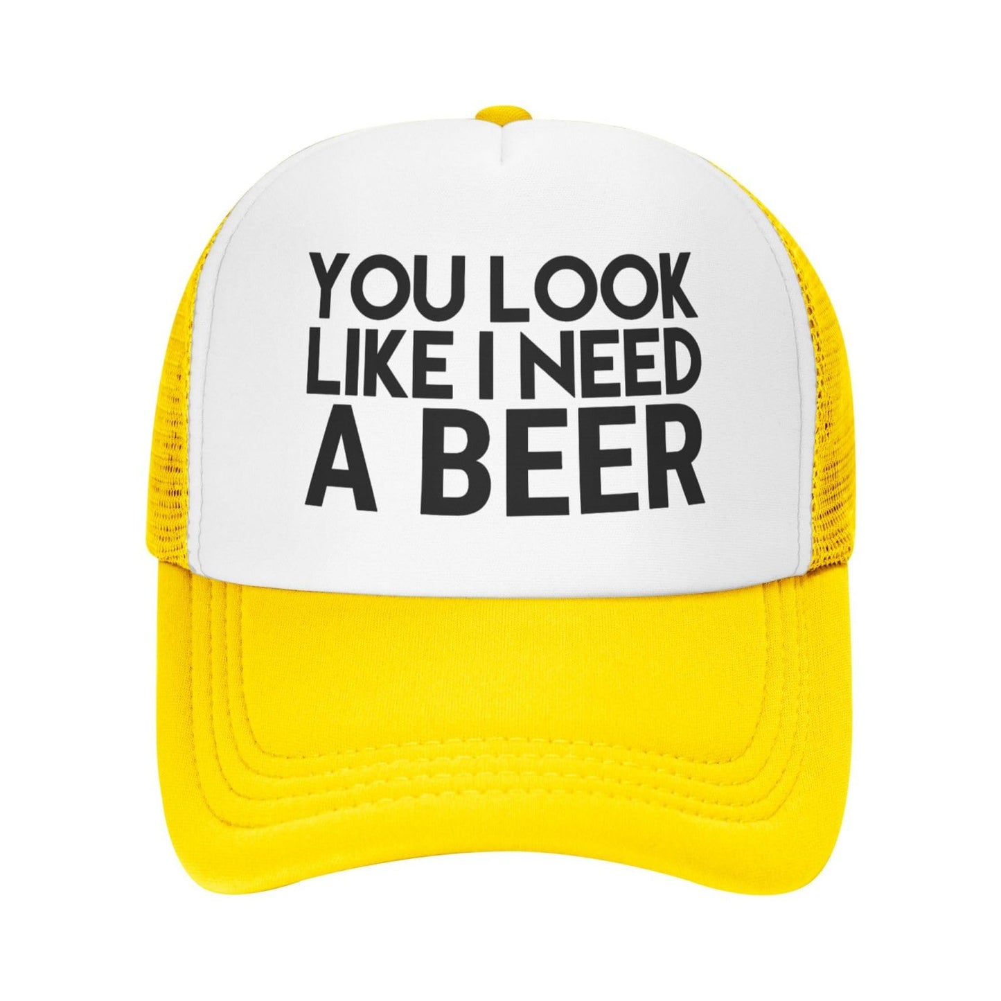 Beer Breaker Trucker Hat - Yellow 