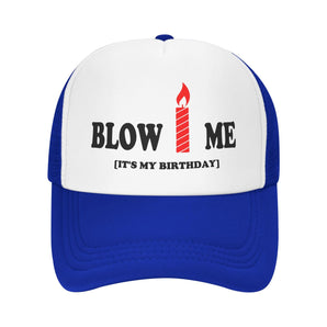 Birthday Bash Trucker  Hat - Blue