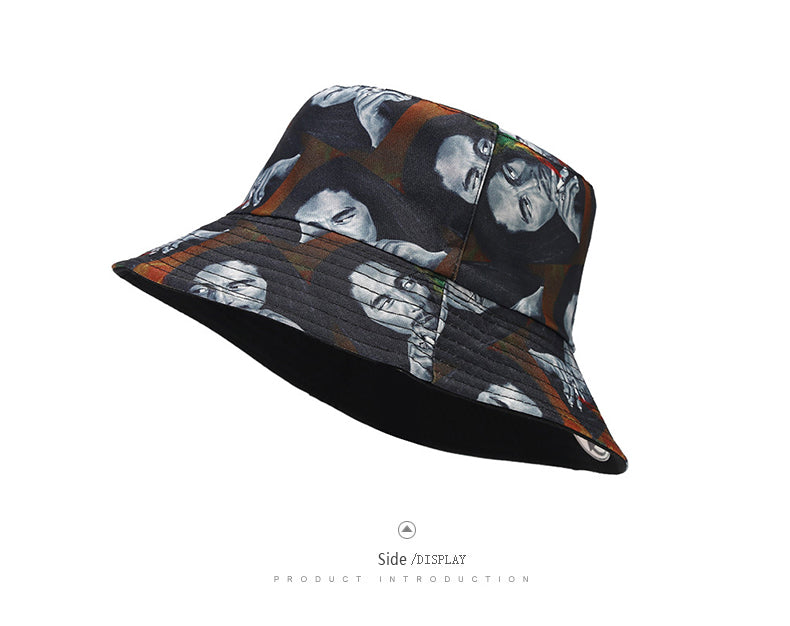 Bob Marley-Inspired Bucket Hat - Side Display