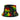 Bold Leaf Pattern Bucket Hat  – Black