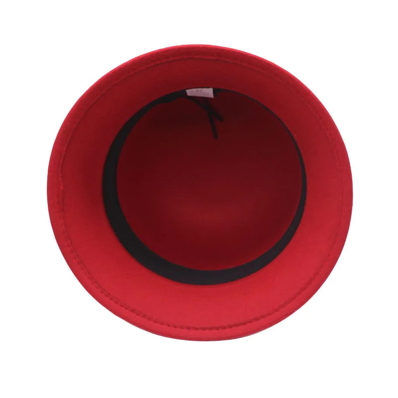 Classic Bow Accent Wool Cloche Hat - Fushia