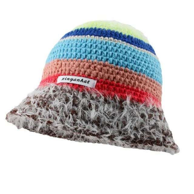 Braw Color Pop Knit Bucket Hat - Style 1