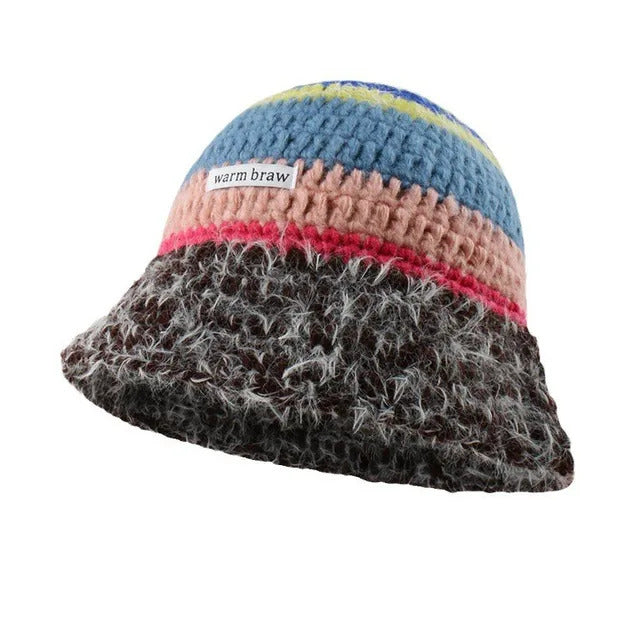 Braw Color Pop Knit Bucket Hat - Style 3