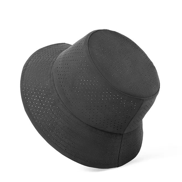 BreezeFlex Perforated Bucket Hat - Black