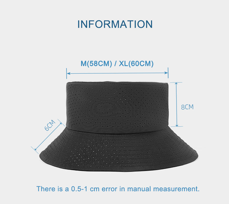 BreezeFlex Perforated Bucket Hat Measurements