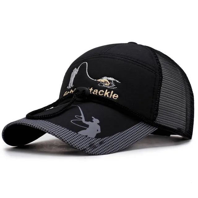 Bright Fishing Tackle Baseball Cap - Black