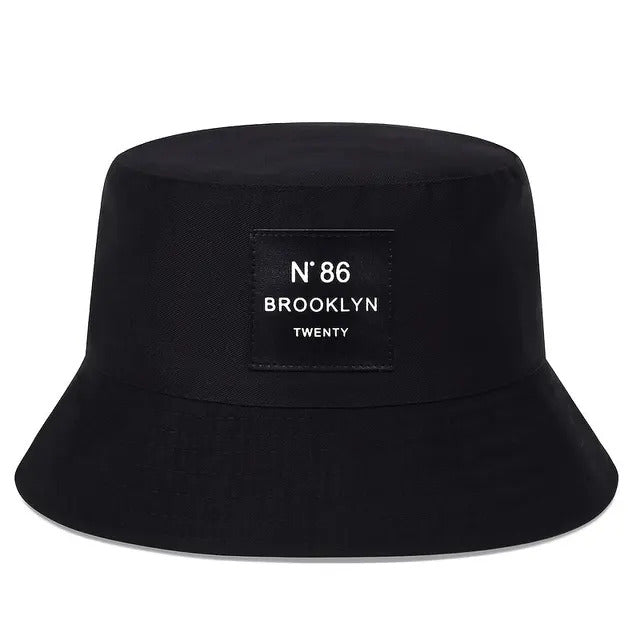 Brooklyn Patch Bucket Hat - Black