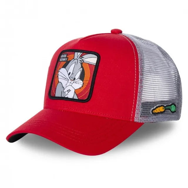 Bugs Bunny Patch Trucker Hat - Red