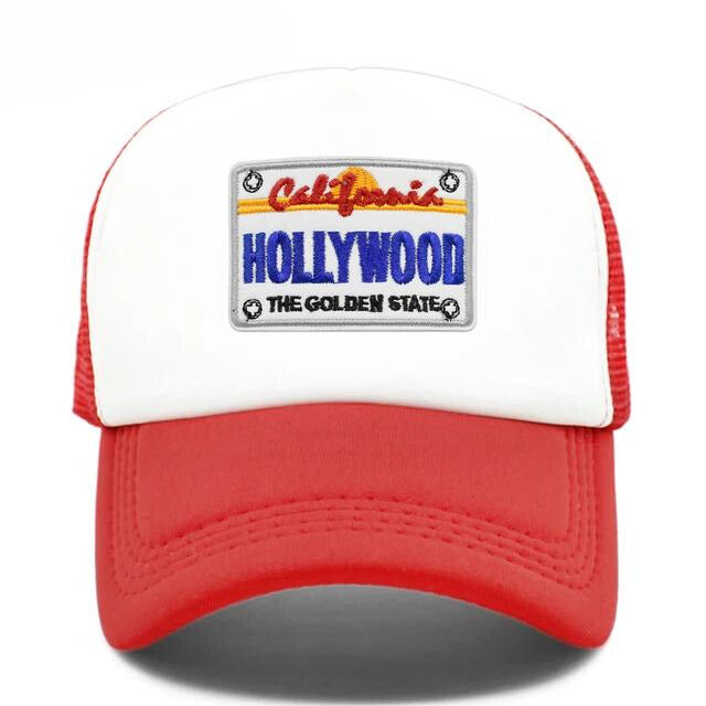 California Hollywood Trucker Cap - Red