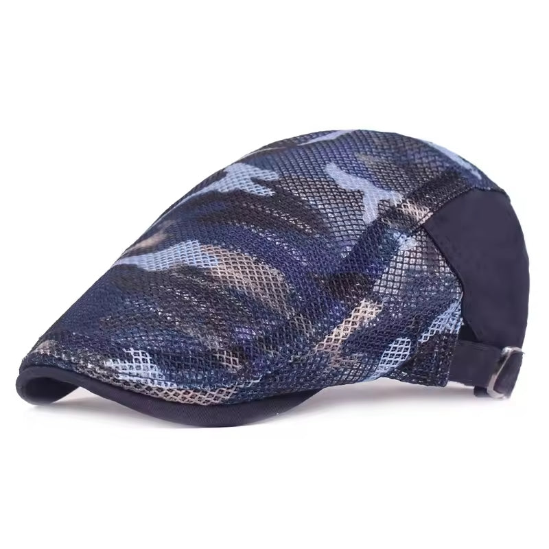 Camouflage Mesh Flat Cap - Style 3