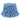 Checkered Denim Bucket Hats - Light Blue