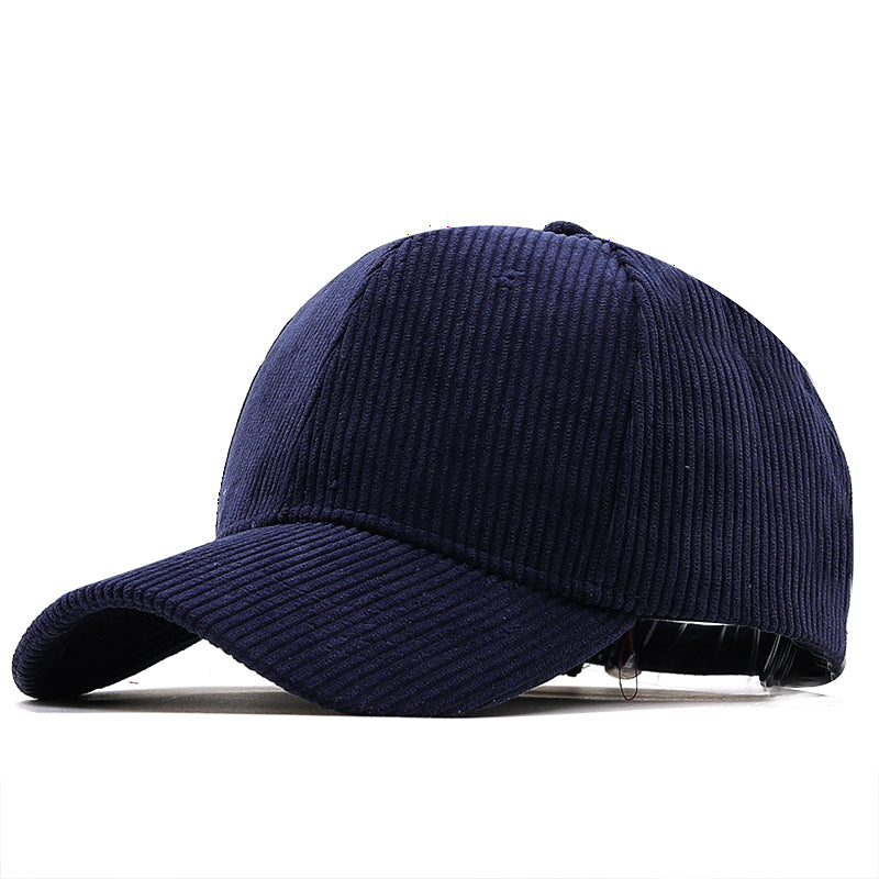 Classic Corduroy Baseball Cap - Navy