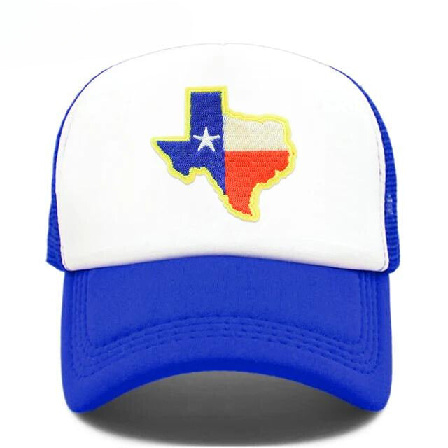 Classic Texas State Trucker Cap - Blue White
