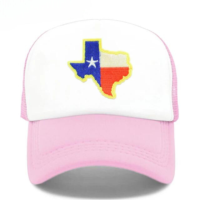 Classic Texas State Trucker Cap - Pink