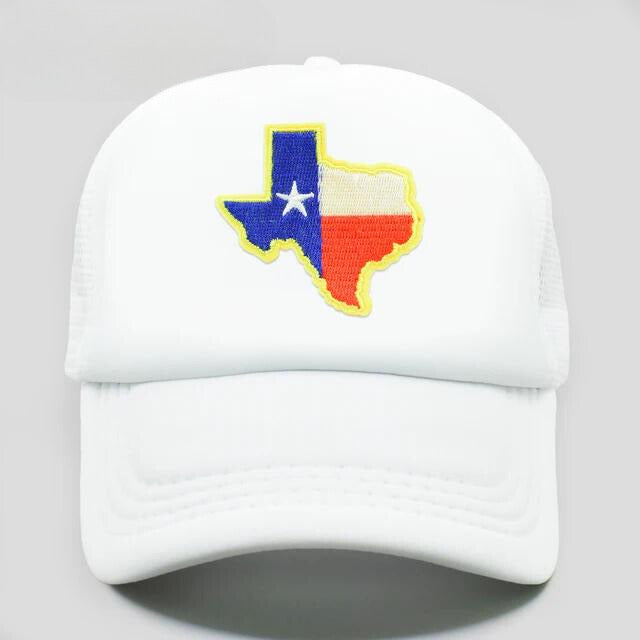 Classic Texas State Trucker Cap - White