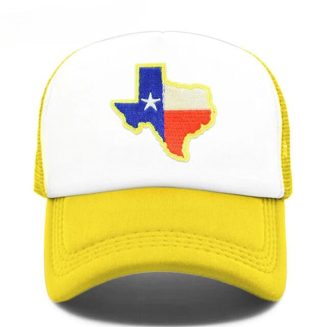 Classic Texas State Trucker Cap - Yellow