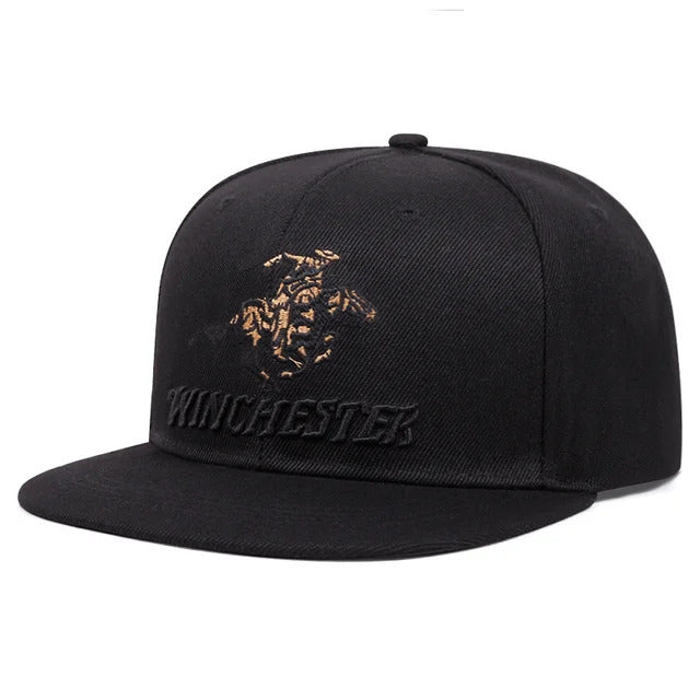 Classic Winchester Cowboy Cap – Black 