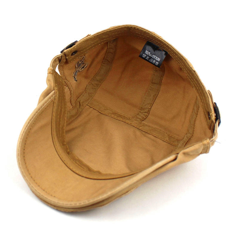 Cotton Flat Peaked Ivy Cap - Size 
