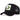 Crocodile Patch Trucker Hat Side - Black