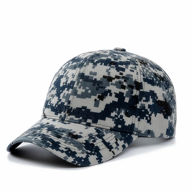 Digital Camo Baseball Hat - Blue