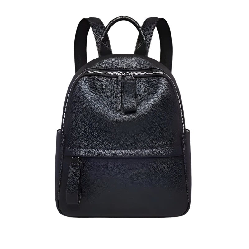 Elegance Women’s Leather Backpack for Everyday Chic - Black 
