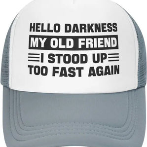Faint Humor Foam Trucker Hat - Gray 
