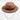 Fedora Hat With Golden Grace Chain - Light Brown