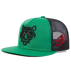 Fierce Tiger Trucker Hat - Green 