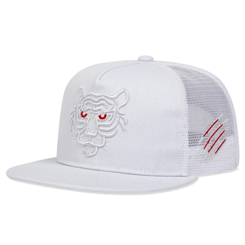 Fierce Tiger Trucker Hat - White 