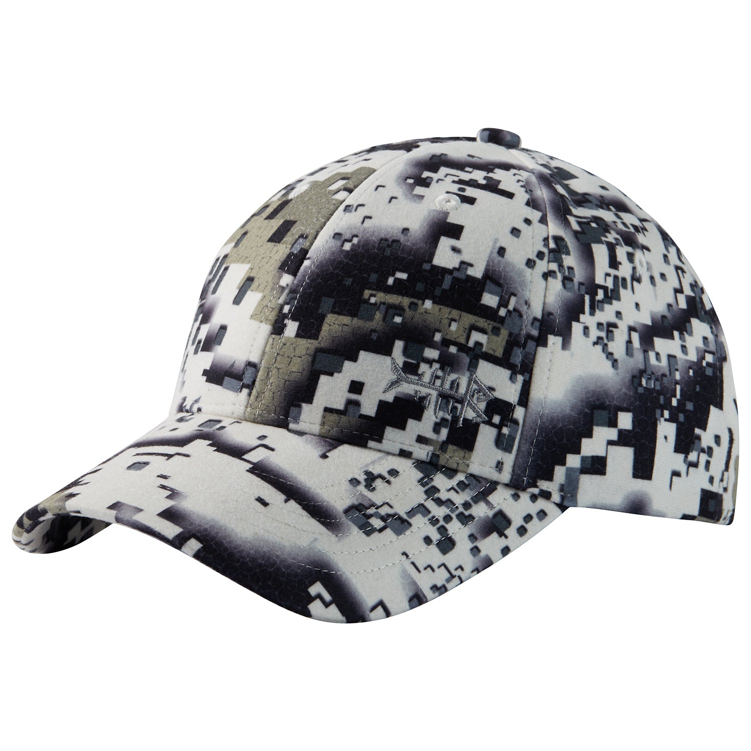 Fishermen & Hunters Bassdash Desolve Camo hat – White