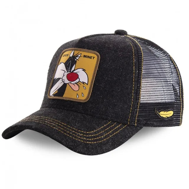  Gros Minet Patch Trucker Hat - Black