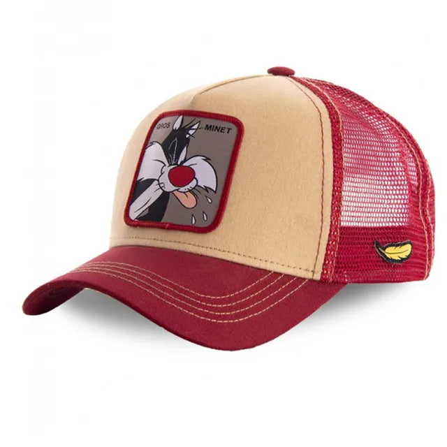  Gros Minet Patch Trucker Hat - Red